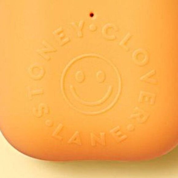 STONEY Clover Lane For Target Orange Smiley Face Ear Bud Cover - Picture 2 of 9